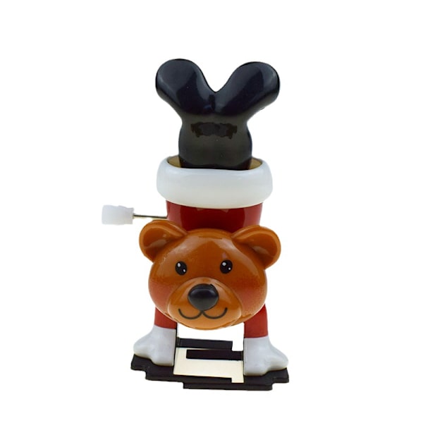 Xbi- Söt slingrande urverk bobblehead walking leksak julklappar Handstående julbjörn