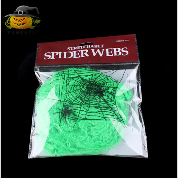 Mub- Wholesale Halloween white Spider Web 20g*5