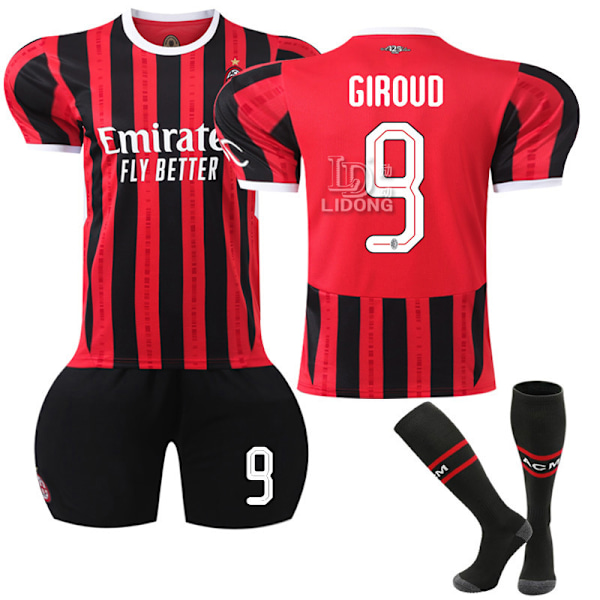 Xbi- 2425 AC Milan Champions League Edition Fodboldtrøje 9 GIROUD #20