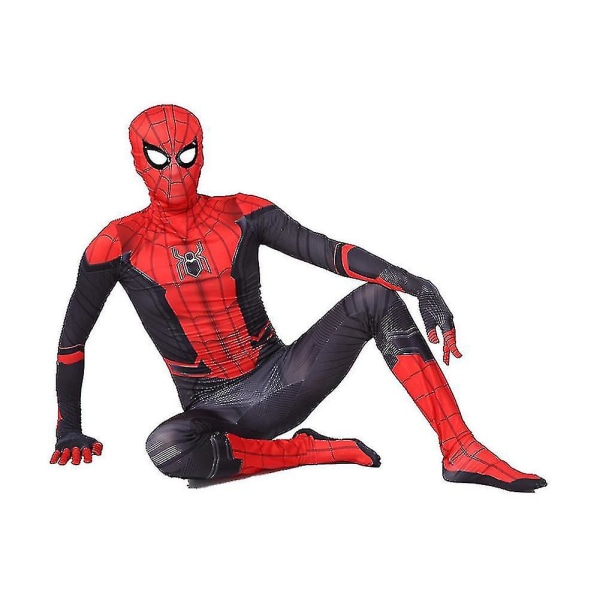 Den fantastiske Spider-man Jumpsuit Spiderman Cosplay Kostume Halloween Voksen / Barn-c CNMR 160cm