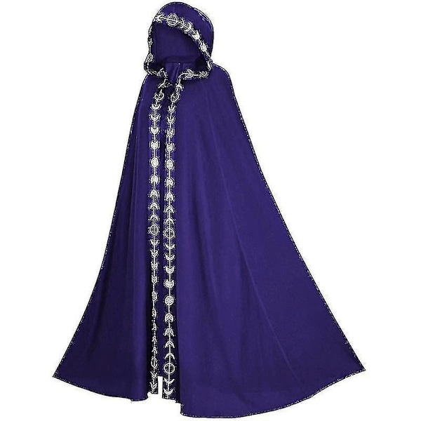 Hætte Kappe Middelalderlig Renaissance 5-farvet Kappe Halloween Cosplay Kostumer Film Og Fjernsyn Cos Kostumer Jb5-2-G one size Kid 140-150
