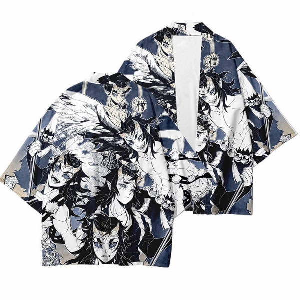 Mub- 20 Styles Demon Slayer: Kimetsu no Yaiba Cosplay 3D Printing Haori Anime Kimono Kappe Anime Tegneserie Tøj 28 L