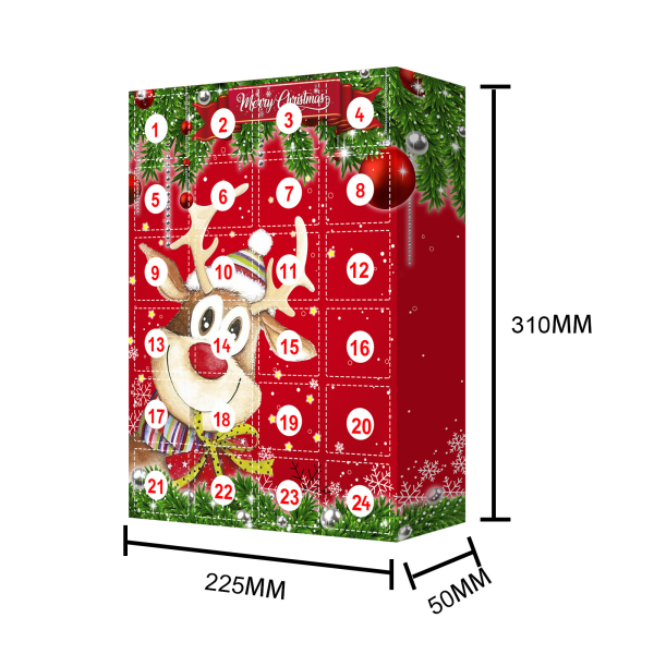 Mub- Julnedräkning 24 dagars adventskalender 24 dagar julälg överraskning hemlig låda