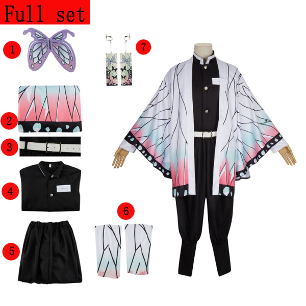 Mub- New Design Japanese Anime Demon Slayer Cosplay Clothes Tanjirou Nezuko Zenitsu Tomioka Rengoku Cosplay Costume Shin_bu XL