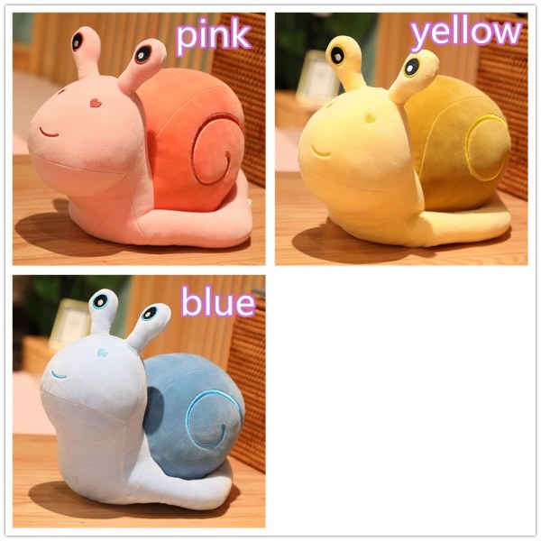 Plysdocka Mjuk Snigel GUL 30CM -i yellow 30cm