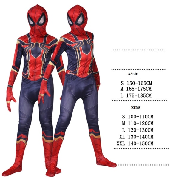 Mub- Engros superhelt fest kaptein Amerika kvinner voksen cosplay barn tv & film spiderman halloween anime kostyme spiderman  3 Adult L