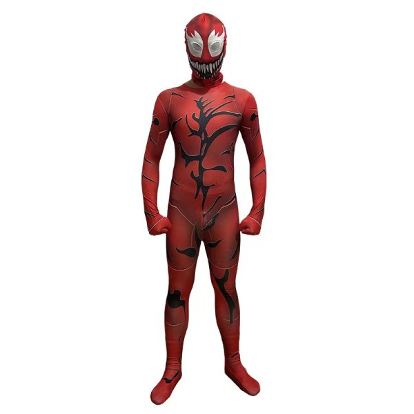 Mub- Halloween Cosplay Costume Newest Fancy Spider Man Spiderman Costume Fancy Jumpsuit Adult And Children Red Black Cosplay Clothes 09 180cm 5XL