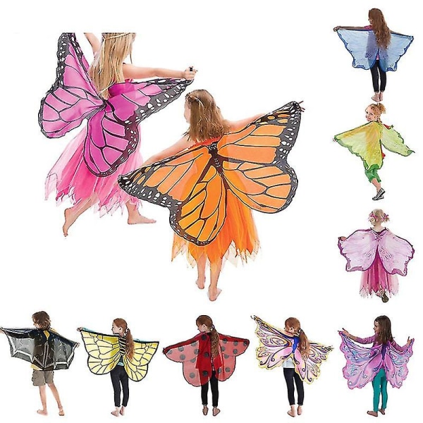 Kids Butterfly Wings Costume With Mask -a style6