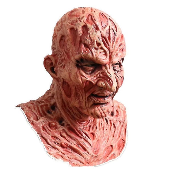 Freddy Krueger Latex Mask Carnival Halloween Realistic Adult Party  Scary Cosplay Prop -a