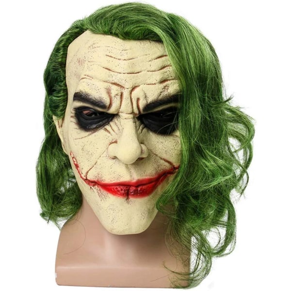 Joker Latex Mask Huvudbonader Joker COS Halloween，Joker Arthur Fleck