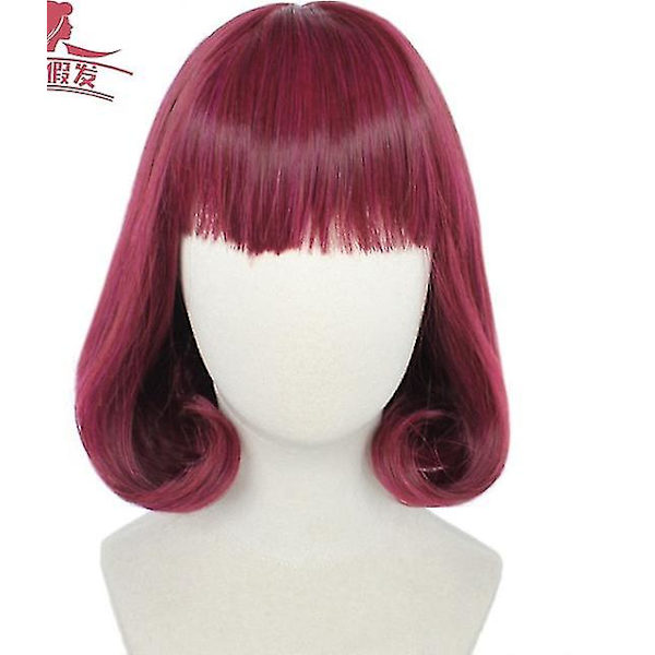 Anime Velma Cosplay Costume Movie Character Orange Uniform Halloween Costume For Women Girls Cosplay Costume Wig -a Only wig L