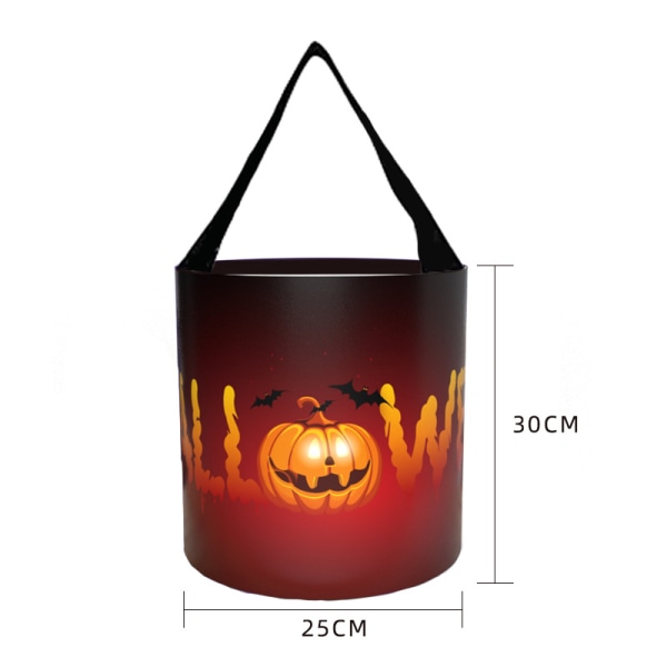 Mub - Ny Halloween godtepose Bære gresskar Halloween godtepose Fest spesial spesial Halloween pose Black red