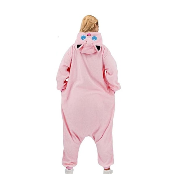 Pyjamas til par Pyjamas til voksne børn Pink Fat Ding Zipper 85-100