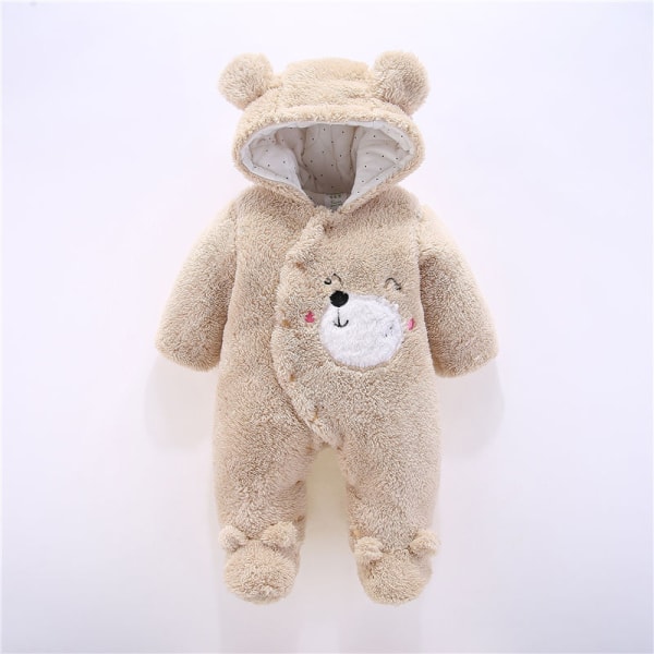 Mub- Wholesale Kids Pajamas Onesie Newborn Romper Baby Bodysuit Clothes Baby Boy Clothes Newborn Baby Girl Rompers Khaki 80cm