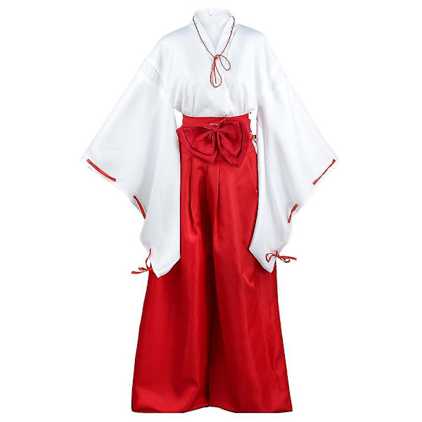Inuyasha Rustom Cos Dräkt Häxadräkt Japansk Kimono Kvinnlig Kläder Sekundär Anime Kläder i antik stil Anime Kläder M