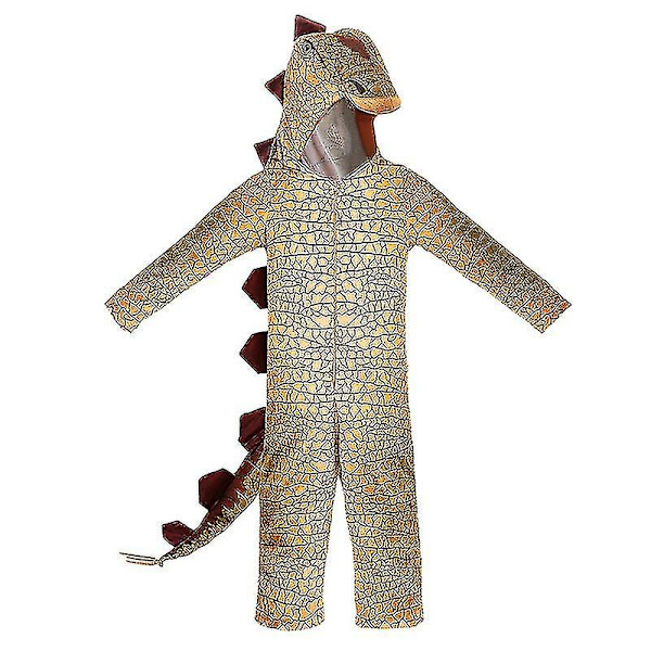Søt Dinosaur Kostyme for Barn, Gutter og Jenter - Jumpsuit for Halloween, Purim, Karneval, Fest, Show - Klær i Høy Kvalitet - C85m70 S 3 S ( 90-100 cm )