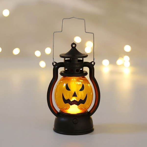 Mub - Engros Halloween Gresskar LED Lykt Lampe Halloween Utendørs Veggdekorasjoner 2