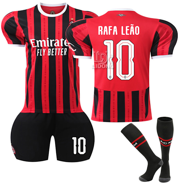 Xbi- 2425 AC Milan Champions League Edition Fotbollströja 10 RAFA LEAO #22