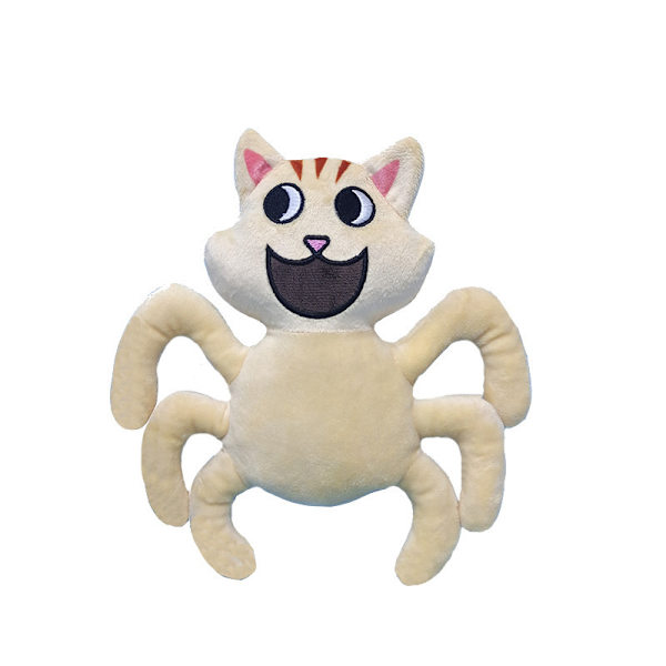 Mub- Plyschleksak Garten av banban plyschklass dockdocka White 6-handed cat