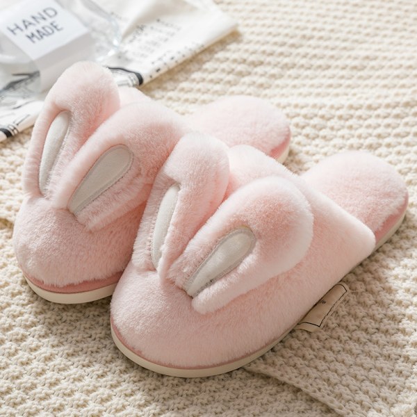 Mub- Fuzzy Soft House Slipper Plys Pels Varme Hyggelige Fluffy Hjemmesko Komfortable Vinter Indendørs Udendørs Søde Tøfler A 36-37