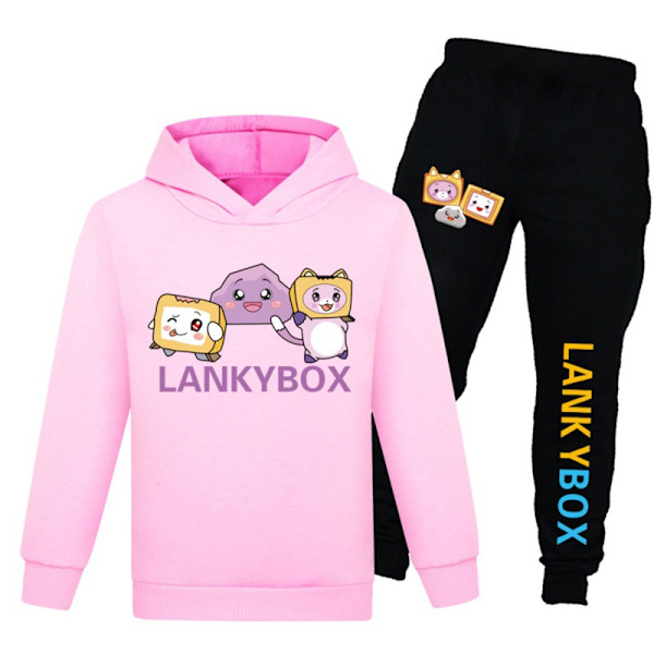LANKYBOX-huppari tytöille, talviharjoitteluasu -a Pink 140cm