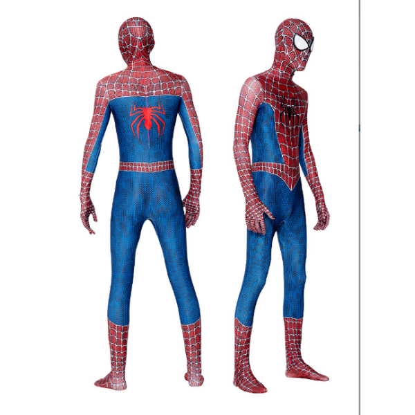 Mub- High quality Remy Tony Spiderman adult children cosplay jumpsuit Halloween cosplay costume Miles lens 110CM
