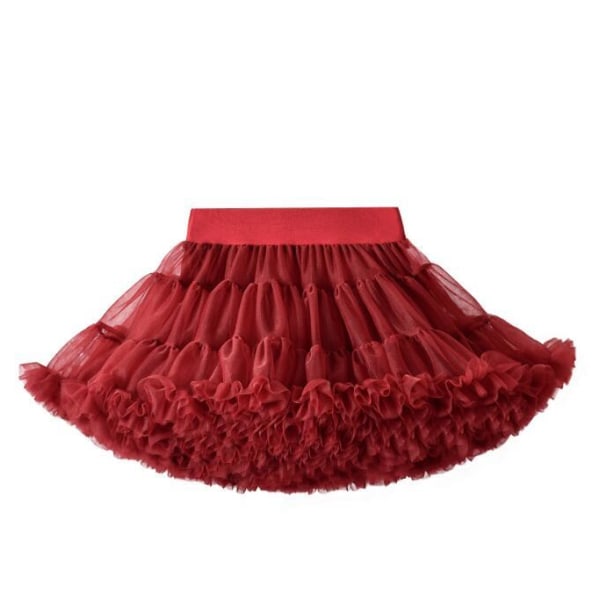 Baby Girls Tutu-kjol Prinsessans födelsedagsfestkjol - .4 red2 L