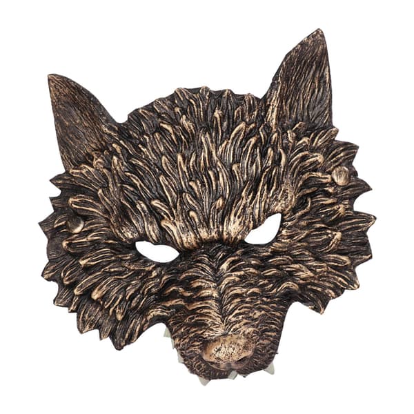 1/2/3 Roliga vargmasker Nyhetsskräck för julpynt Brown 1 Pc