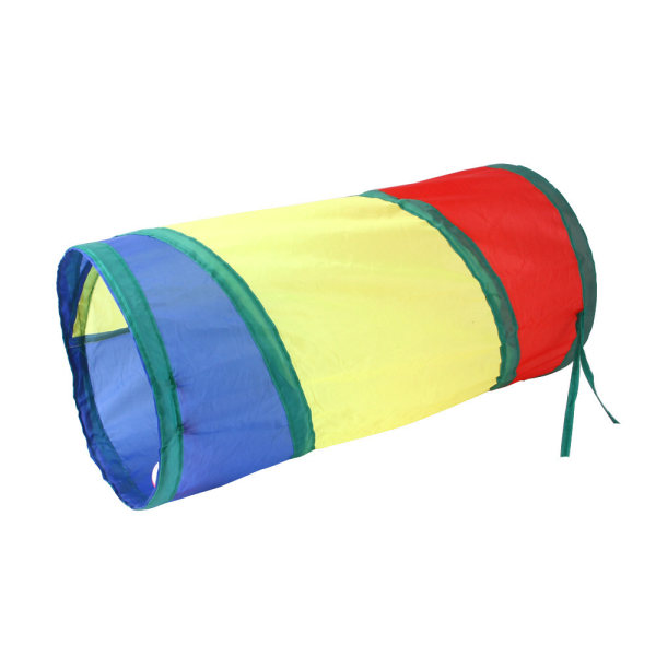 Mub- Pet Cat Tunnel Cat Rainbow Tre Kanal Interaktiv Katt Leksak Borr Hink Hopfällbara Kattleksaker B15101 color two-way