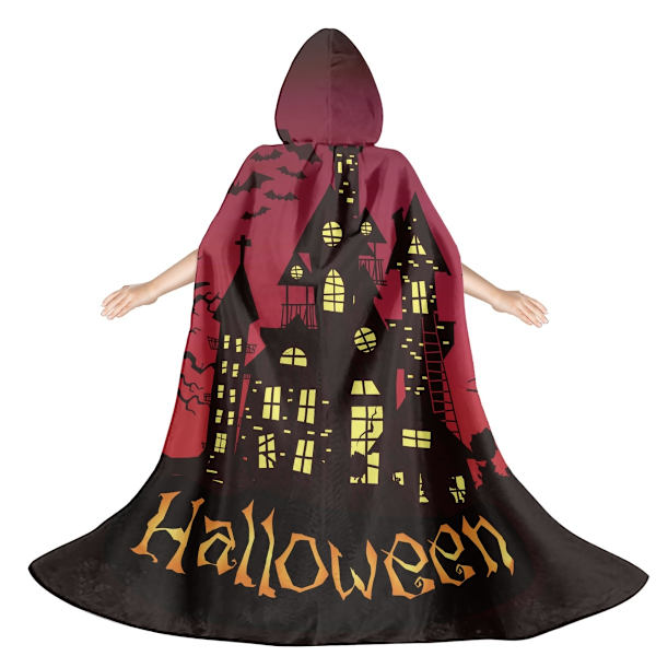 Mub- FactorySupply Accept Mass Customization Children's Halloween Cloak Resist Wind Chill Hood Cape On The Cold Night Warmly You ZXQFH1490F57-1 L