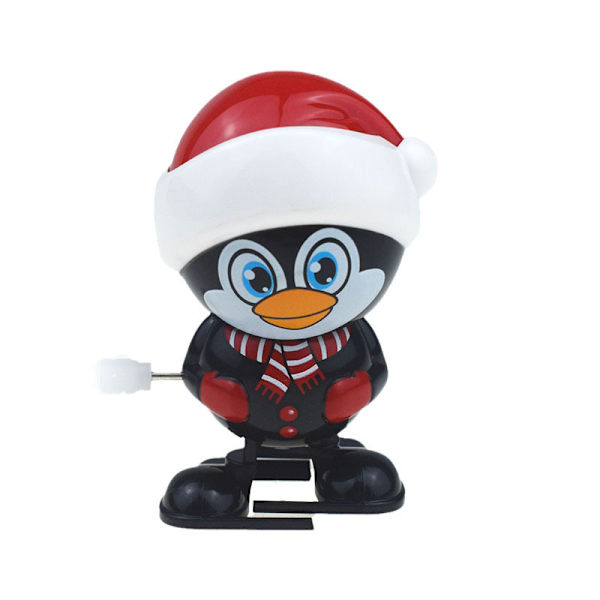 Xbi- Söt slingrande urverk bobblehead walking leksak julklappar Q-versionen av pingvinen