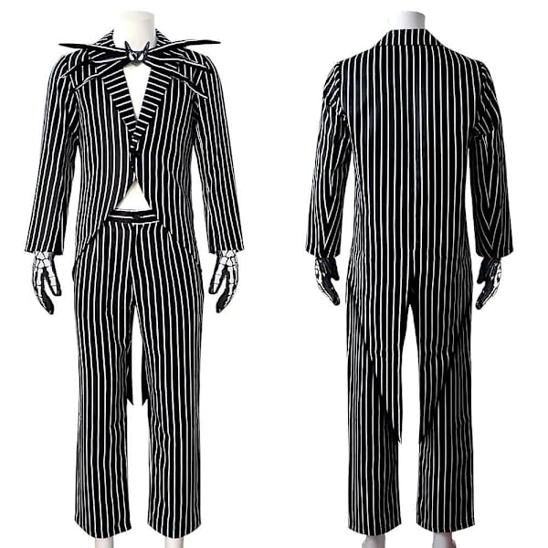 Jack Skellington Cosplay Kostyme Gresskar Konge Dress Halloween Kostyme Karneval Kostyme For Voksne Barn -a Male 130