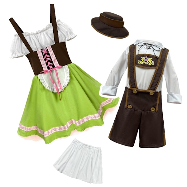 Xib- Halloween children's Germany beer costumes and art costumes girl XL