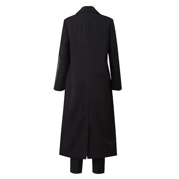 Makima Cosplay Anime Chainsaw Man Puku Musta Trench Paita Yhtenäinen Peruukki Puku Power Sexy Hoitaja Naiset Yhtenäinen Hanskat Sukat -a XXL nurse dress