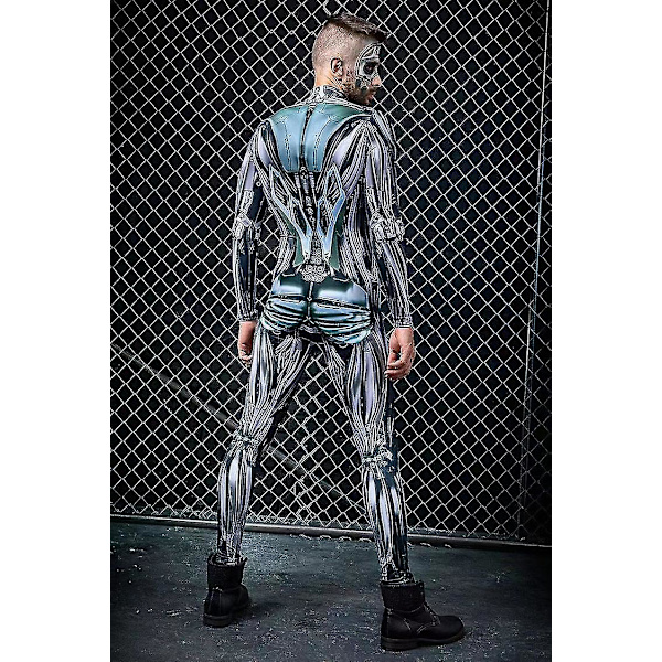 Robot Kostyme Menn - Halloween Kostymer For Menn - Par Kostyme - Menn Halloween Kostyme - Halloween Voksen Kostyme - Cosplay Kostyme Menn -a L