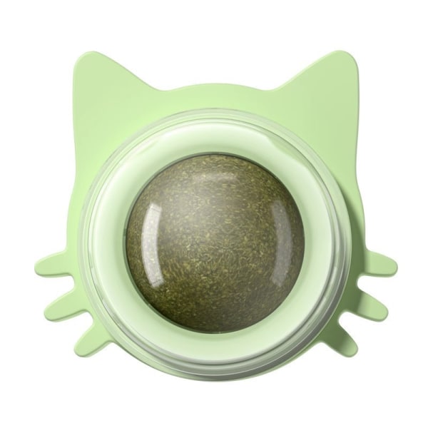 Mub- Kattmynta boll katt leksak slickar kul rolig katt pinne biter resistent green OPP bag comes with 3M sticker