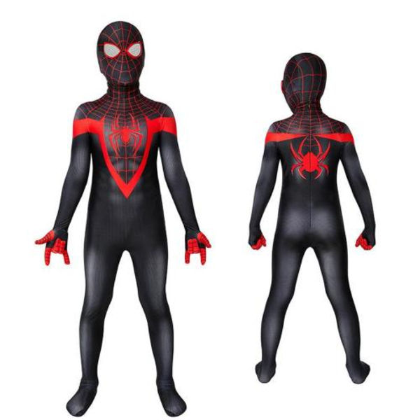 Mub- Multiple 6Y 11Y PS-peli Musta Kulta Lapsi Supersankari Puvut Spiderman Far from Home Halloween Vaatteet Spider man Puku mz843 120