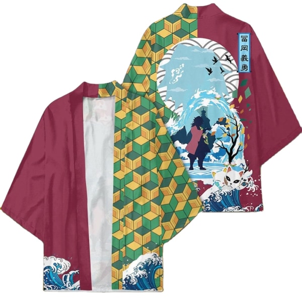 Mub- 20 Styles Demon Slayer: Kimetsu no Yaiba Cosplay 3D Printing Haori Anime Kimono Kappe Anime Tegneserie Tøj 22 3 XL