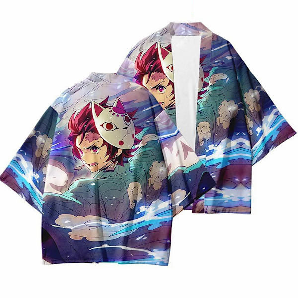 Mub- 20 tyyliä Demon Slayer: Kimetsu no Yaiba Cosplay 3D-tulostus Haori Anime Kimono Viitta Anime-sarjakuva Vaatteet 25 M