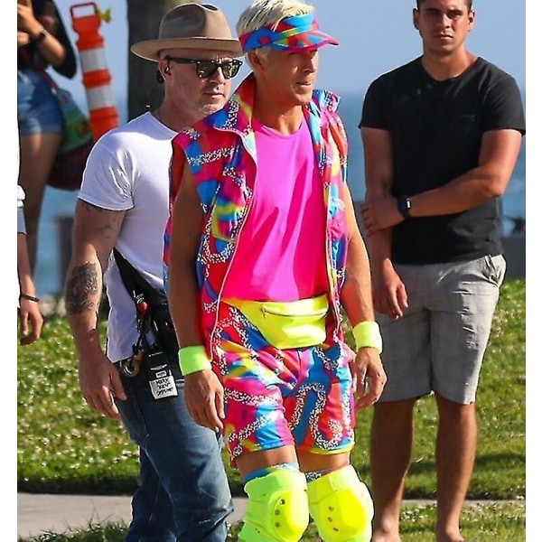 Ken Cosplay Kostume Sport 6-delt sæt til mænd -a S