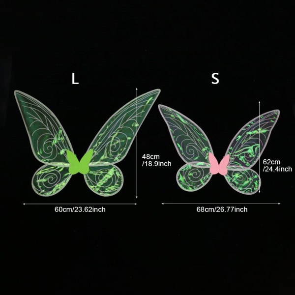 Christmas Butterfly Wings Fairy Elf Princess Angel -i