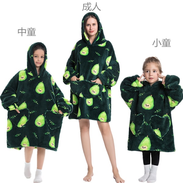 Mub- Huva bomuld uld vinterjakke filt kostume tyk lat kostume TV-filt tv filt pyjamas trøje hættetrøje filt Little Pear Man 75CM
