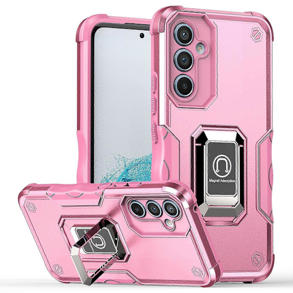 For Samsung Galaxy A54 5G Ringholder Støtteben Telefondeksel PC+TPU Beskyttende Telefon Cover Multicolor Style G