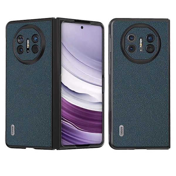 Skal till Huawei Mate X5 Äkta Läder+PC Litchi Textur Telefonskydd Multicolor Style B