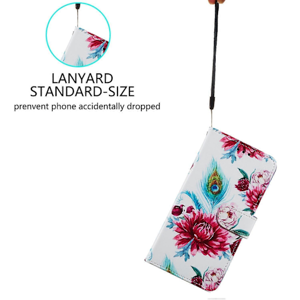 PU Læder Wallet Cover med Mønsterprint og Flip Stand til Xiaomi Redmi Note 12S 4G Multicolor Style S
