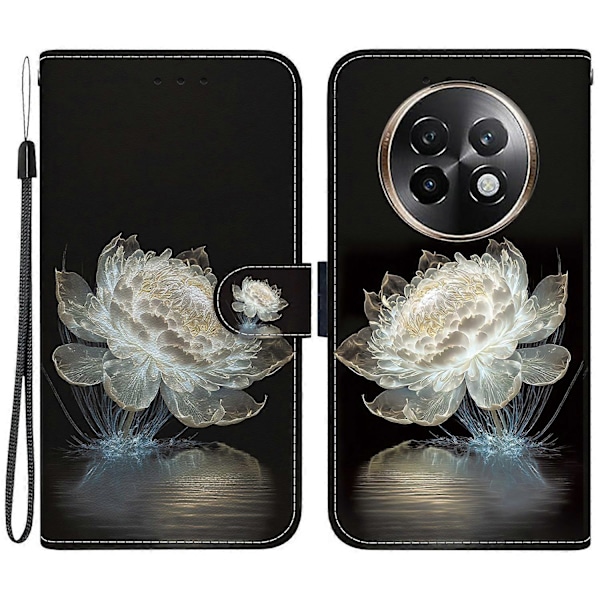 Plånboksfodral för Realme 13+ 5G Anti-Drop Läder Flip Cover Mönstertryck Multicolor Style H