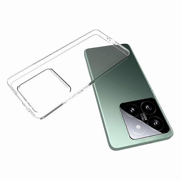 10 st/förpackning För Xiaomi 14T Pro Transparent Skal Vattenmärkesfritt TPU Skyddsfodral