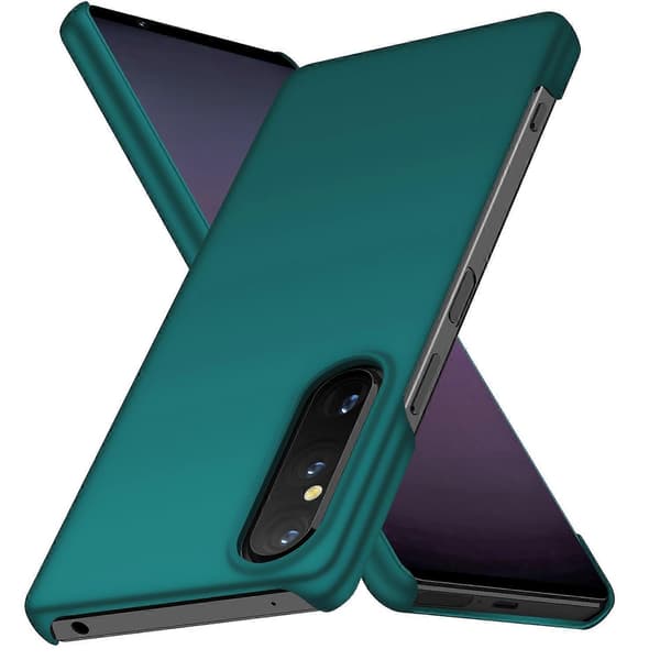 Solid farge støtsikkert telefondeksel i hard PC til Sony Xperia 1 V