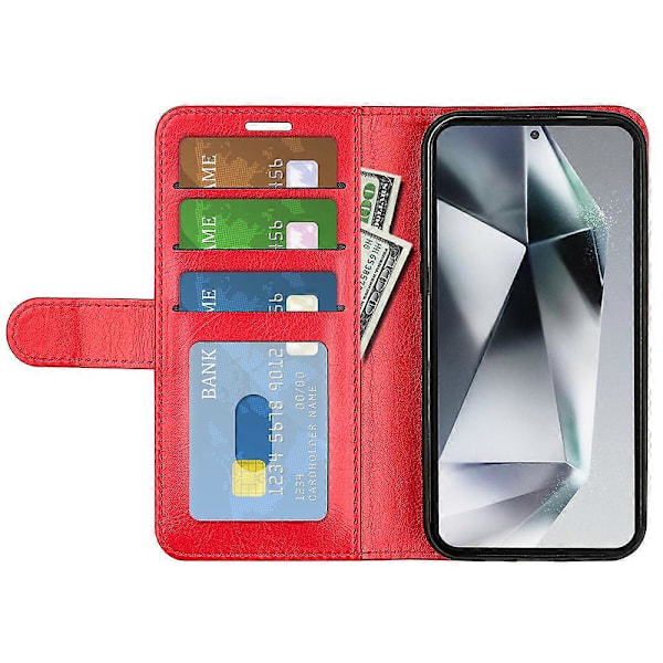 Til Samsung Galaxy S25 Ultra Wallet Case Crazy Horse Tekstur Stand Læder Telefon Cover Multicolor Style C