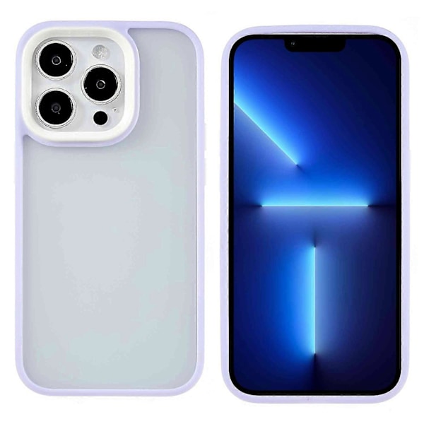 FULEXIN Skal för iPhone 15 Pro, hudvänlig yta, färgglad TPU-ram + PC Stöttåligt Skydd Multicolor Style D